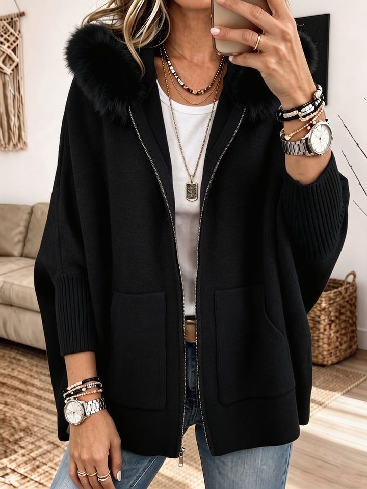 Élise – Knit Hooded Jacket