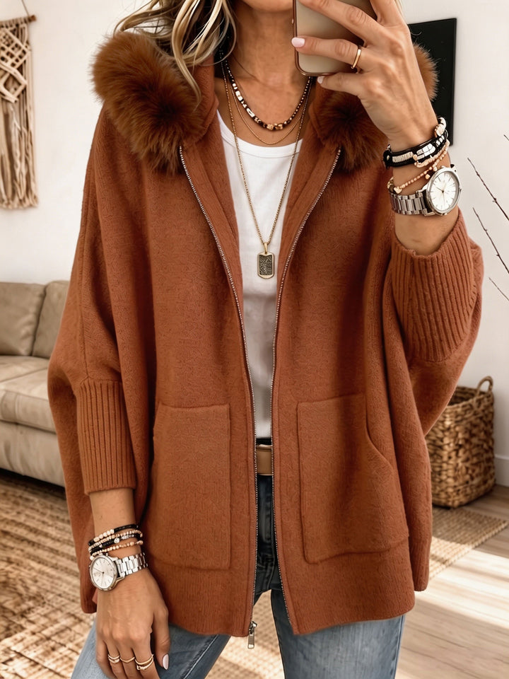 Élise – Knit Hooded Jacket