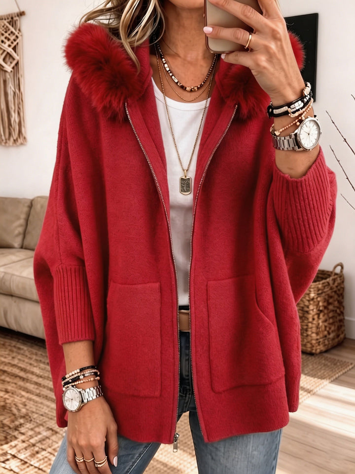 Élise – Knit Hooded Jacket