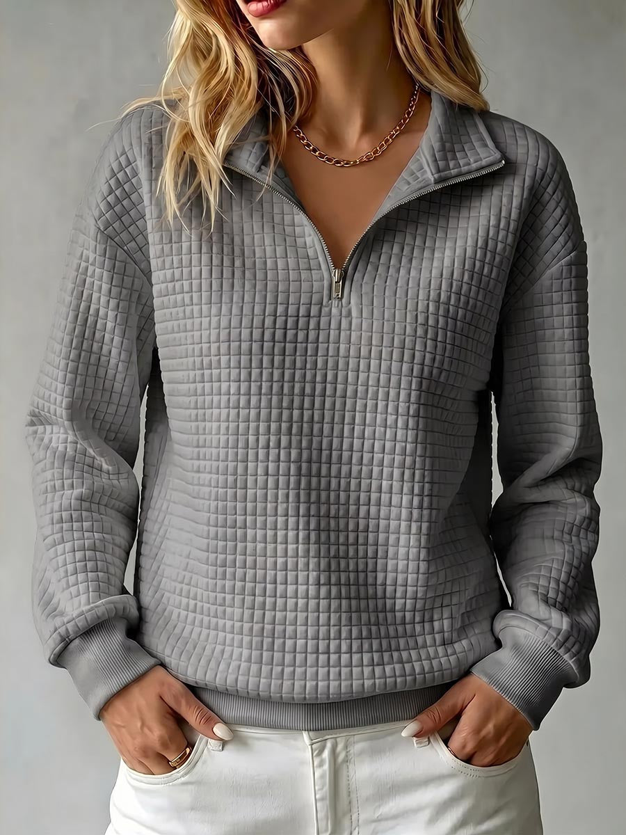 Brynmore | Casual Loose Waffle Knit Pullover