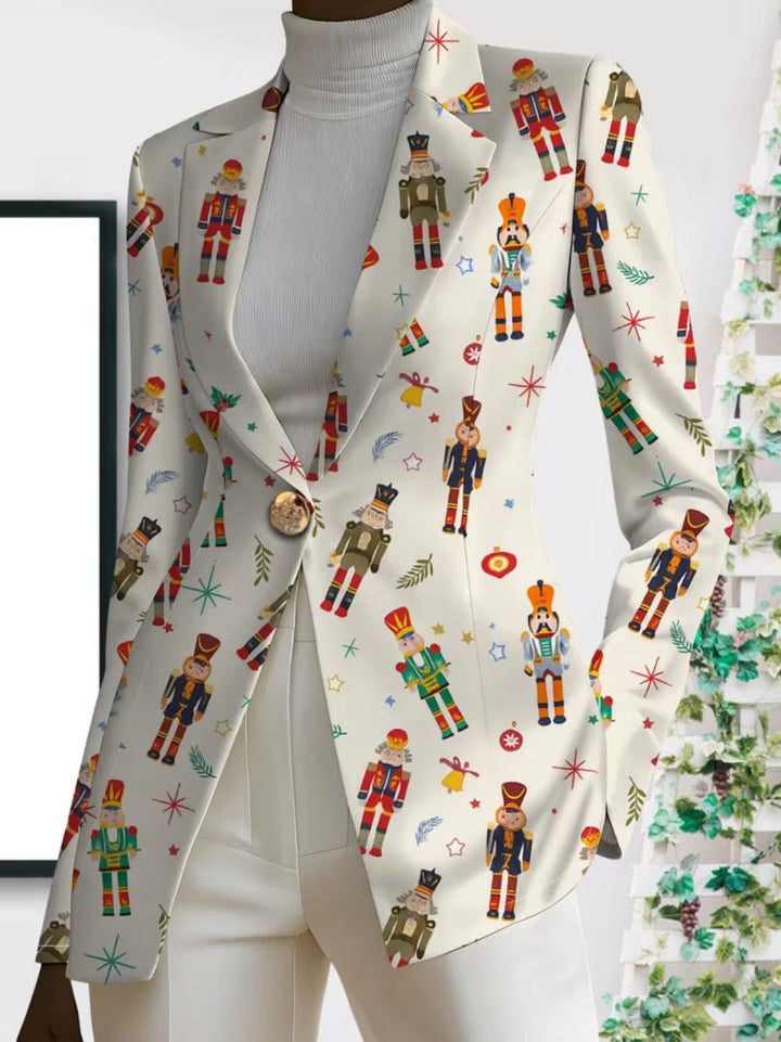 Vivenne™ | Nutcracker Print Blazer