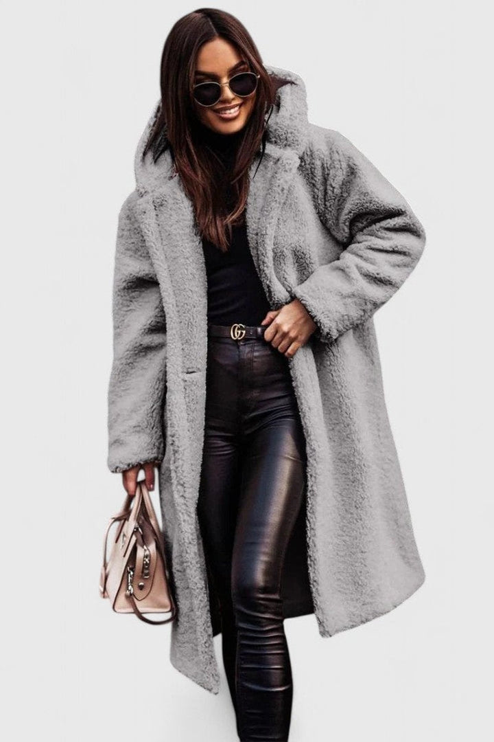 Madison | Women's Jacket Oversized Long Teddy Fleece Winter Coat