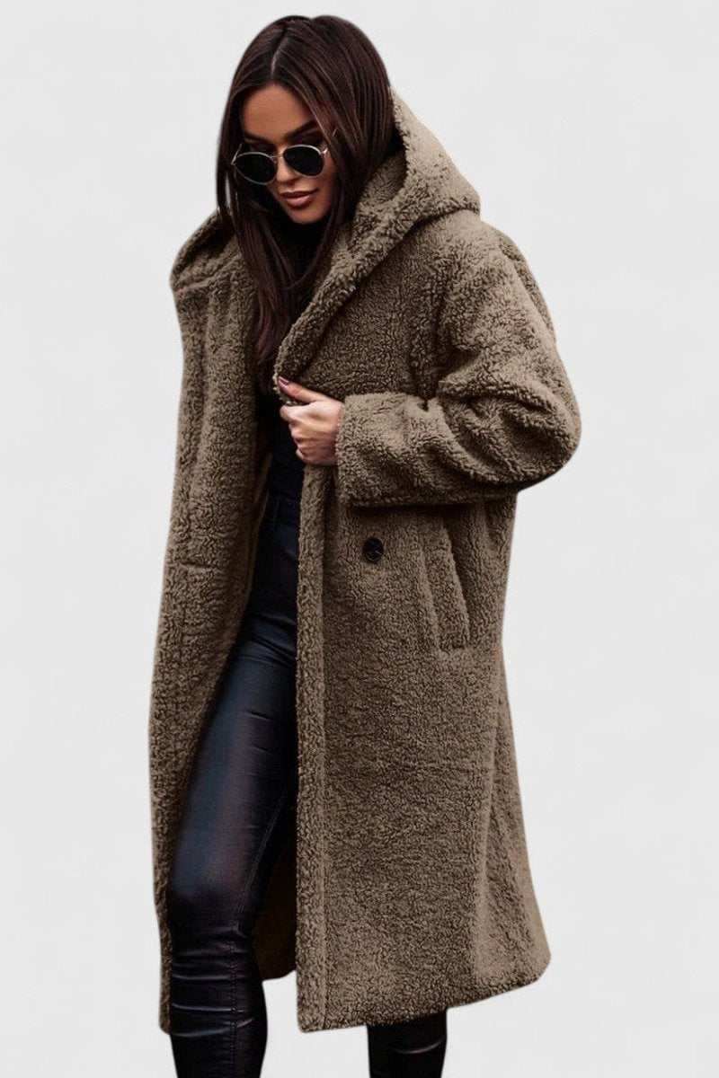 Madison | Women's Jacket Oversized Long Teddy Fleece Winter Coat