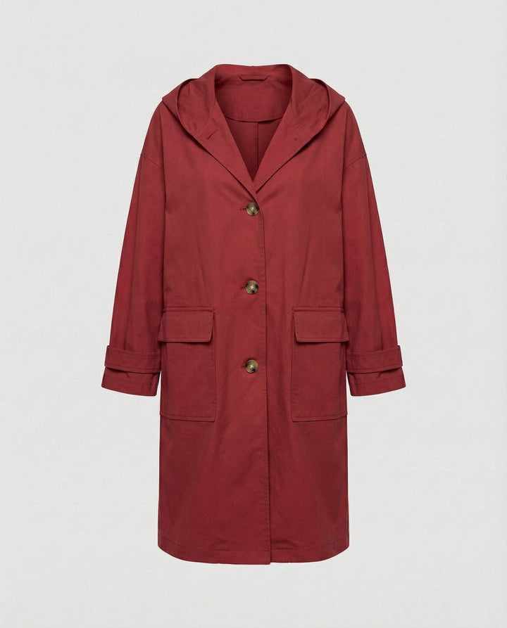 Olivia | Women's Long Waterproof Hooded Trench Coat