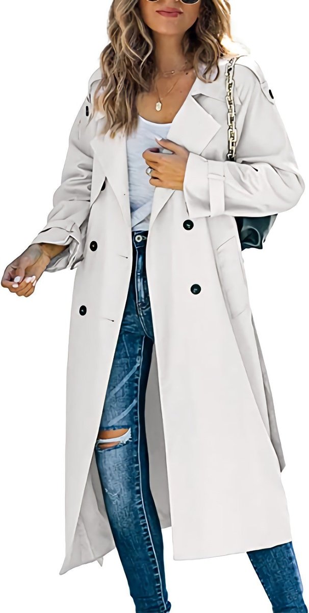 Layla | Women's Oversized Double-Breasted Belted Longline Trench Coat