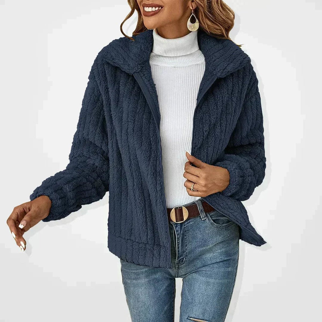 Isabella | Women's Quilted Jacket Fluffy Zip-Up Plush Fleece Coat