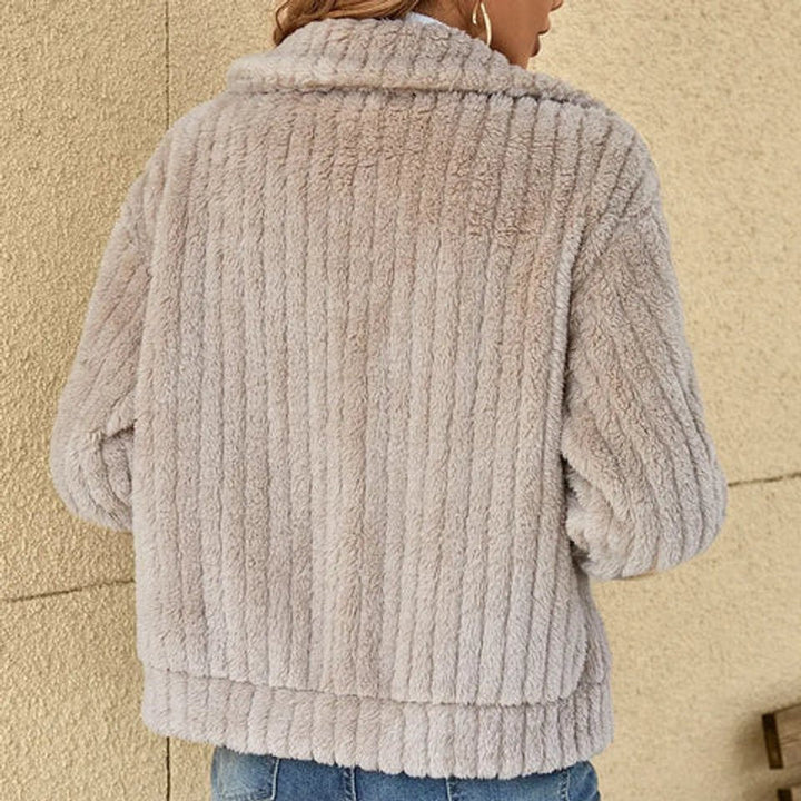 Isabella | Women's Quilted Jacket Fluffy Zip-Up Plush Fleece Coat