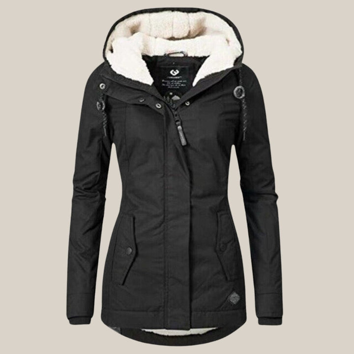 Harper | Women's Sherpa-Lined Hooded Quilted Jacket Fleece Winter Coat