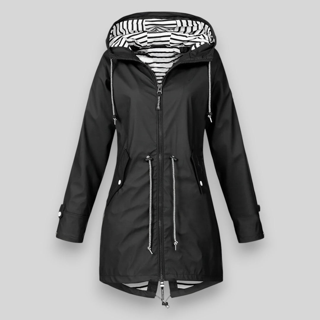 Murielle – Jacket with Striped Lining